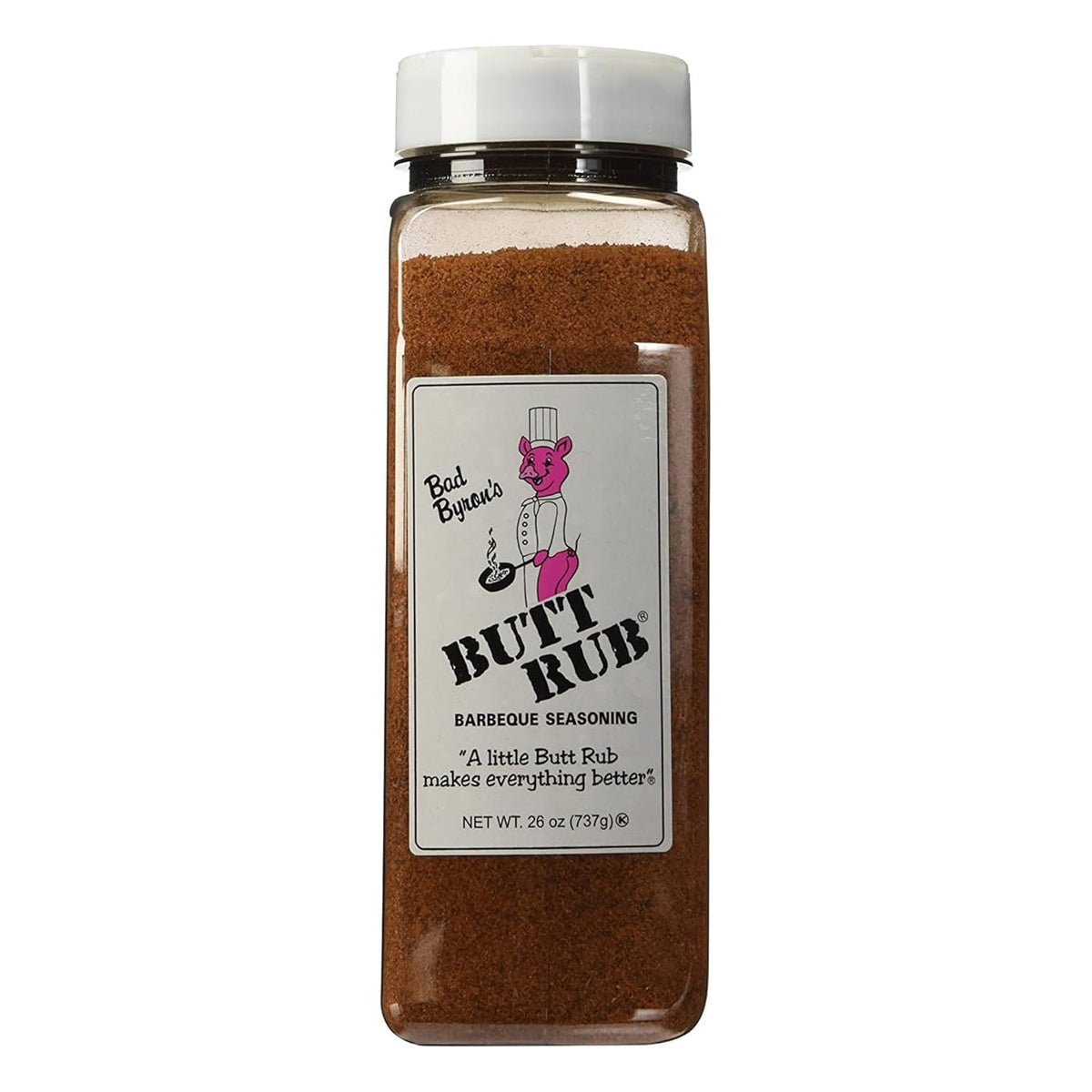 Rex Bad Byron's Barbecue Rub bottle front view highlighting bold flavor
