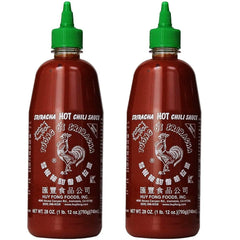 Rex Sriracha bottle pours with bold heat for dipping or cooking.