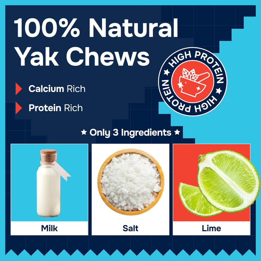REXIPETS yak chew for aggressive chewers, tough texture for lasting chew sessions.