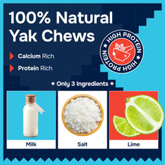 REXIPETS yak chew for aggressive chewers, tough texture for lasting chew sessions.
