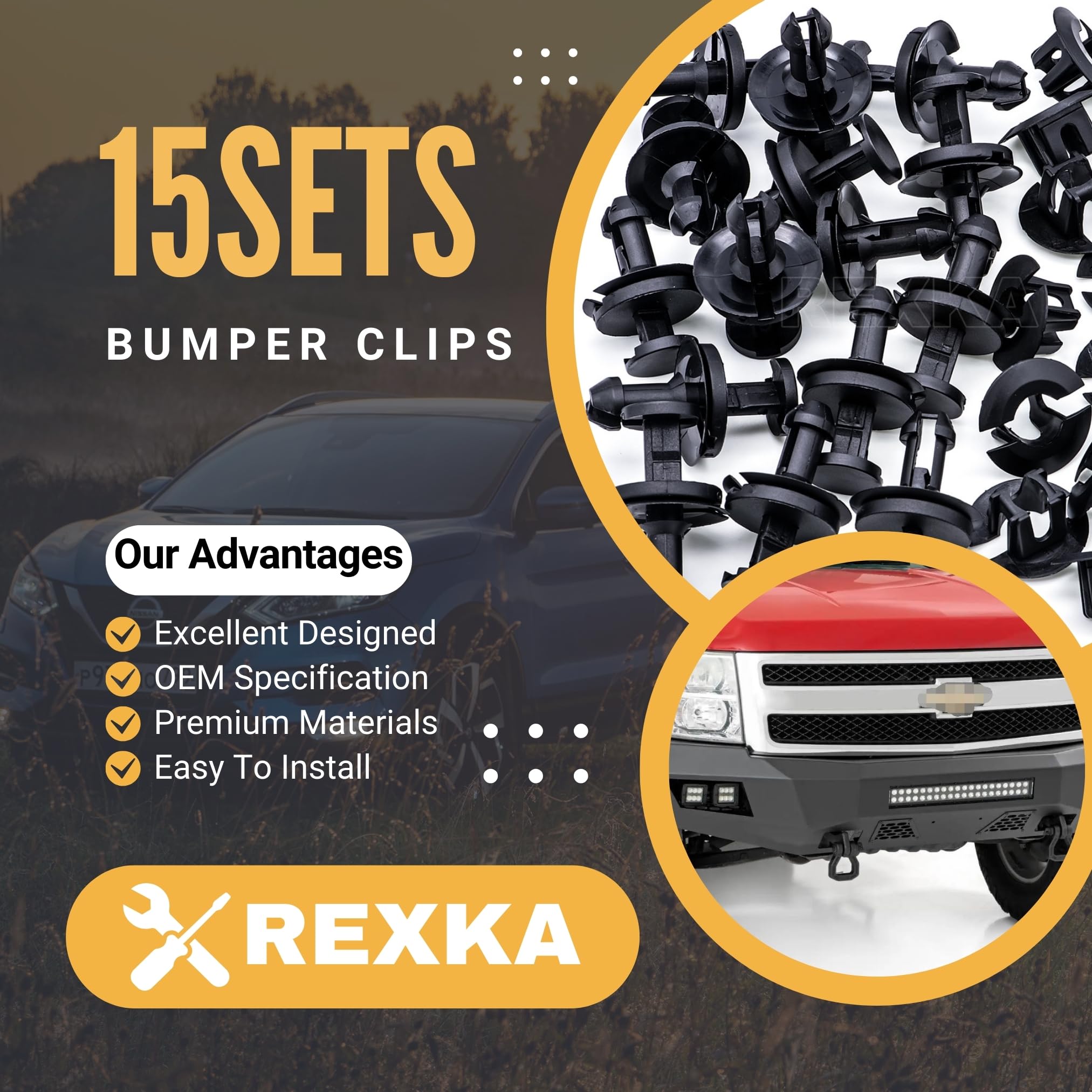Rexka deflector grommets offer a tight seal and durable fit.