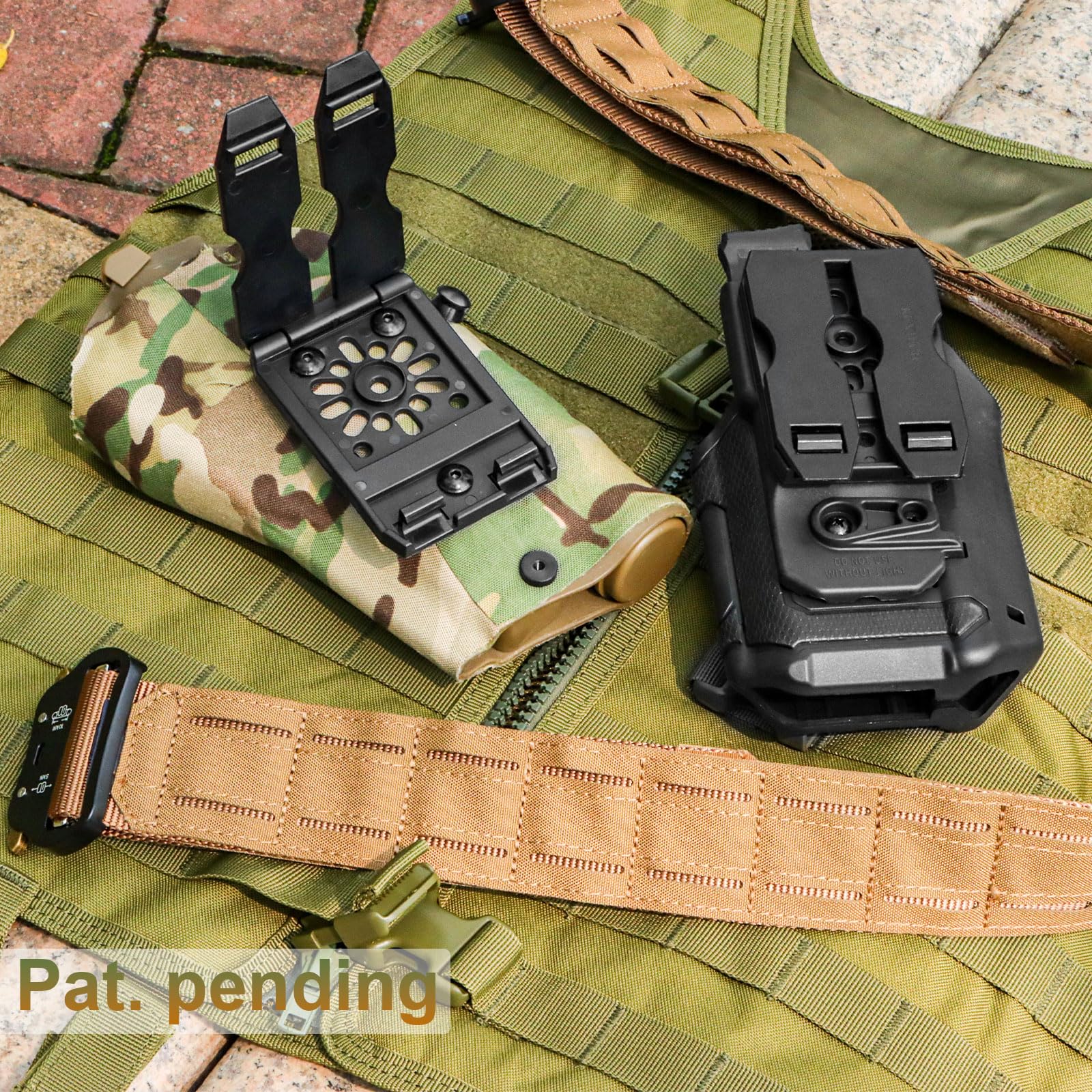REXTECH Molle clip versatile gear mount for vests, pouches, and packs.