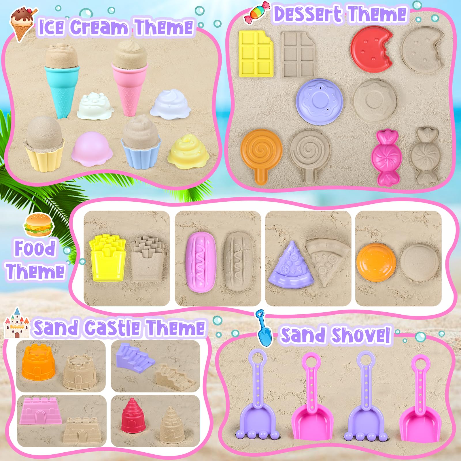 REZUCREY food and dessert molds spark imaginative beach meals.
