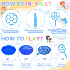 REZUCREY large bubble wands set for versatile bubble displays outdoors