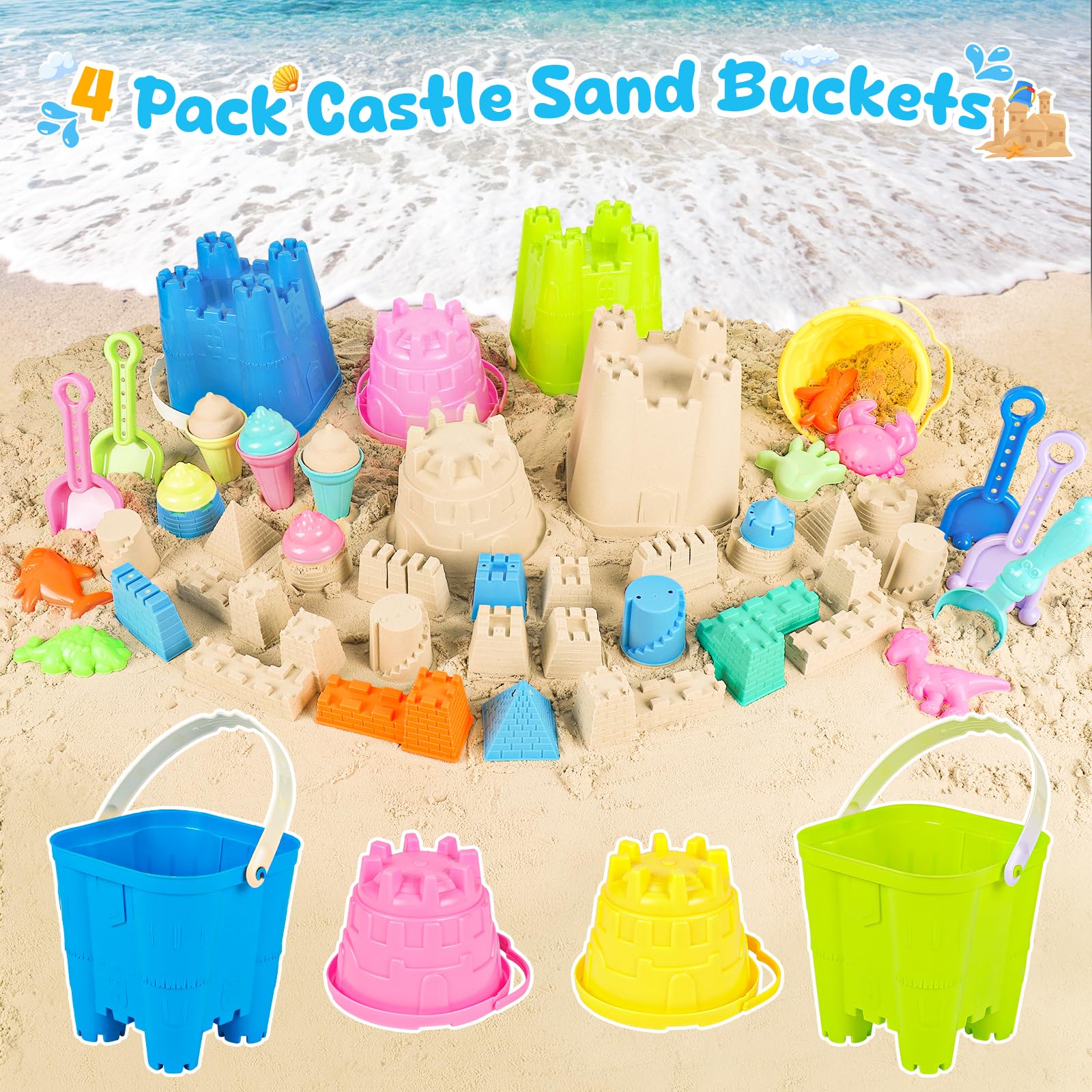 REZUCREY travel mesh bag keeps toys organized and sand-free after play