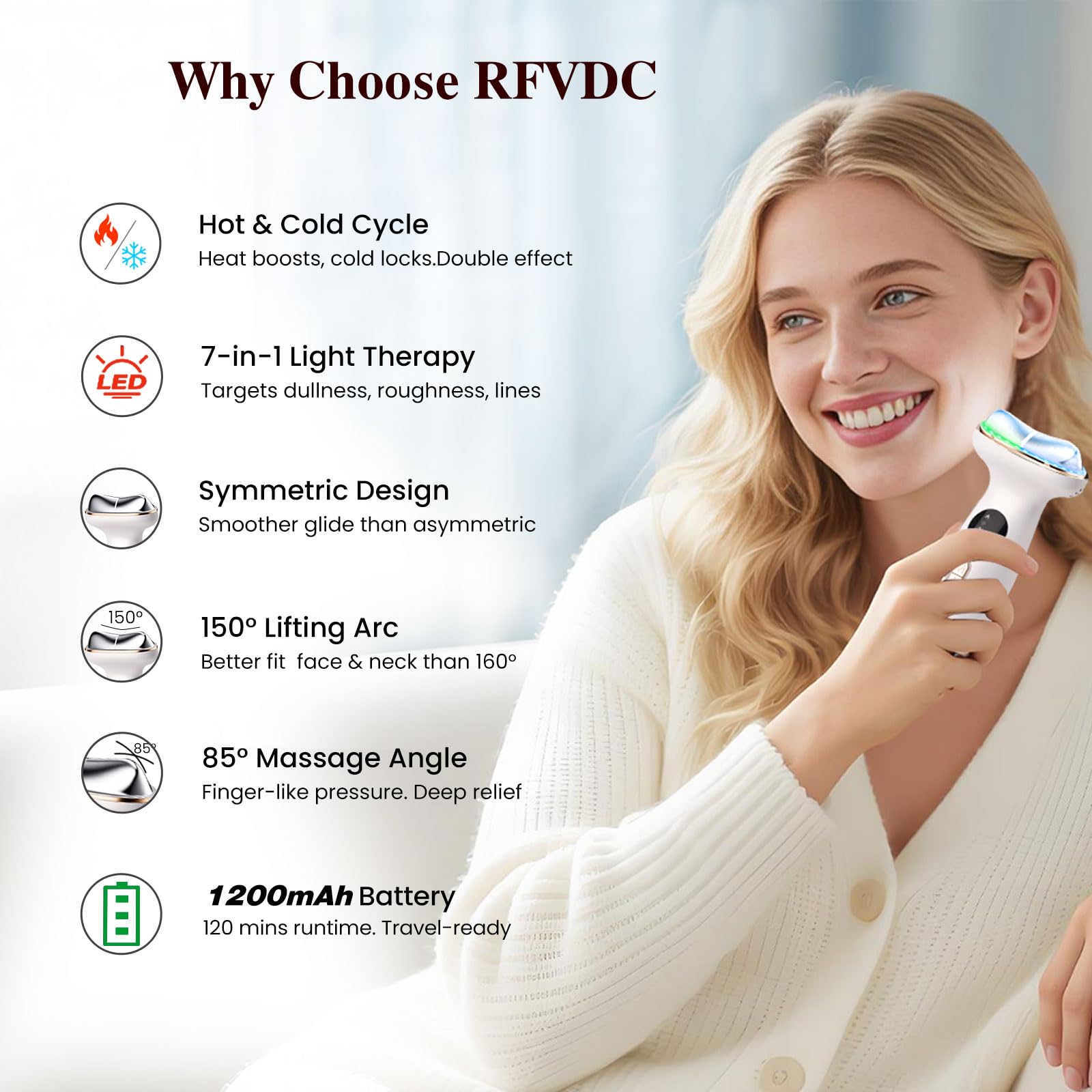 RFVDC gift-ready luxury skincare device suitable for gifting