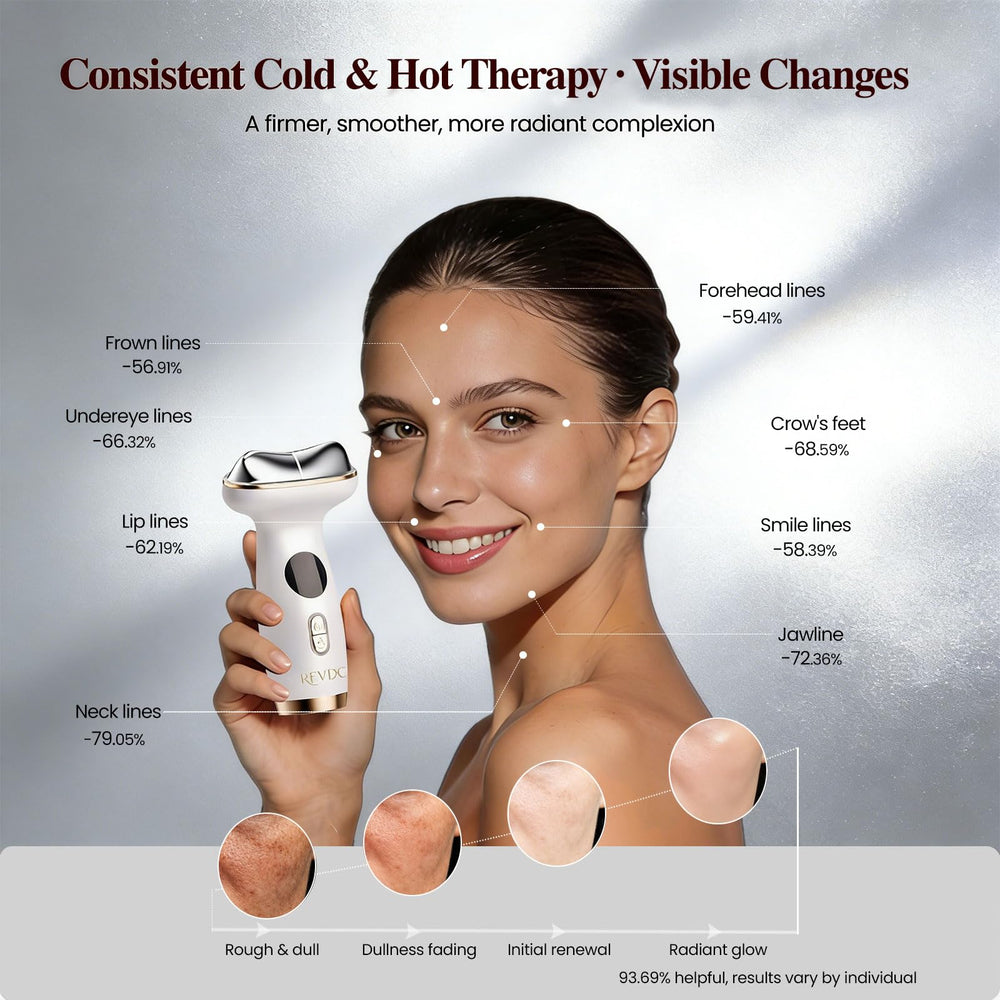 RFVDC heated gua sha head in use for warming contact