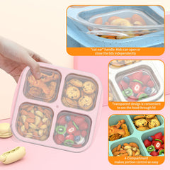 RGNEIN Bento Boxes with colorful lids for simple meal organization