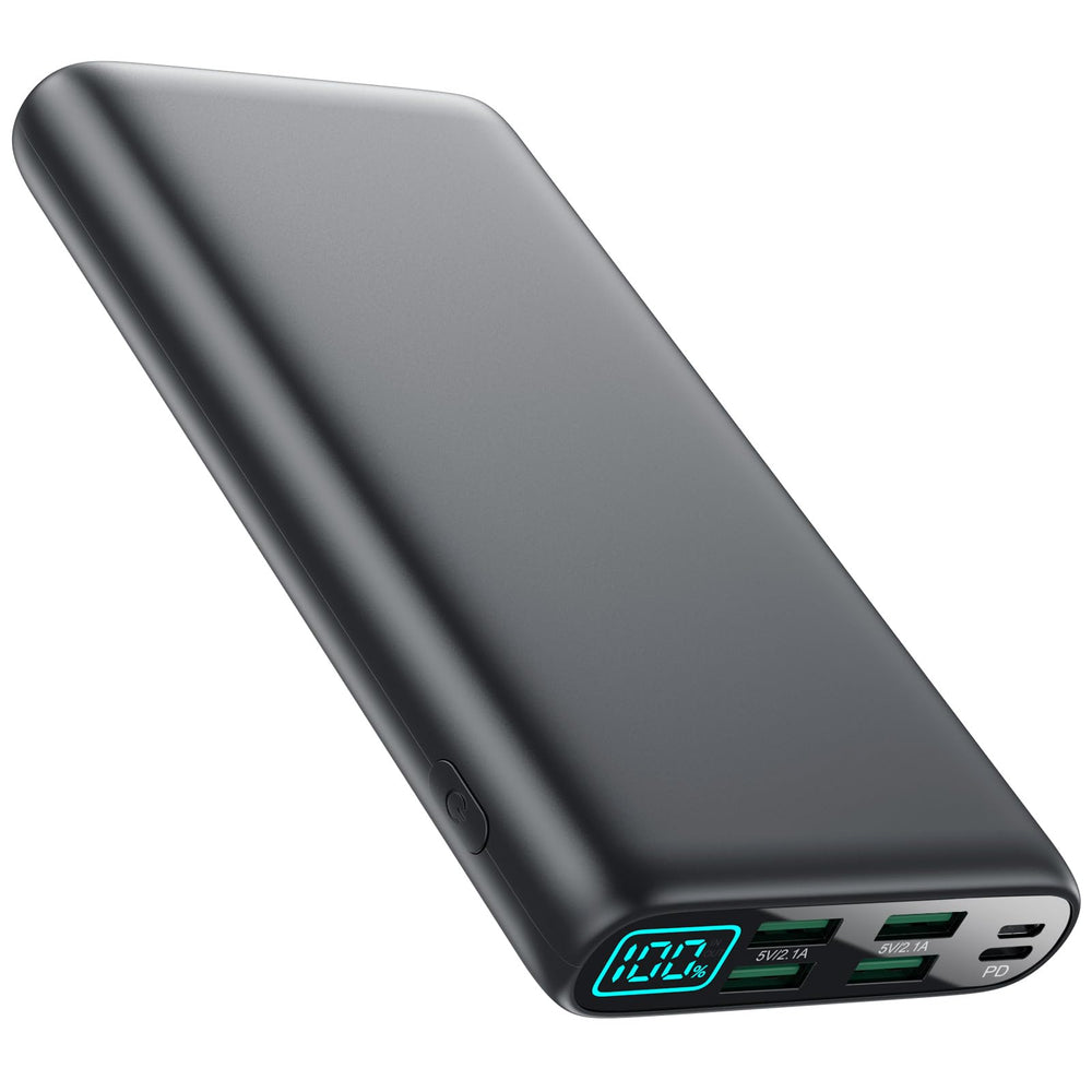 RGVOTA portable charger 38800mAh for long trips powers multiple devices on the go