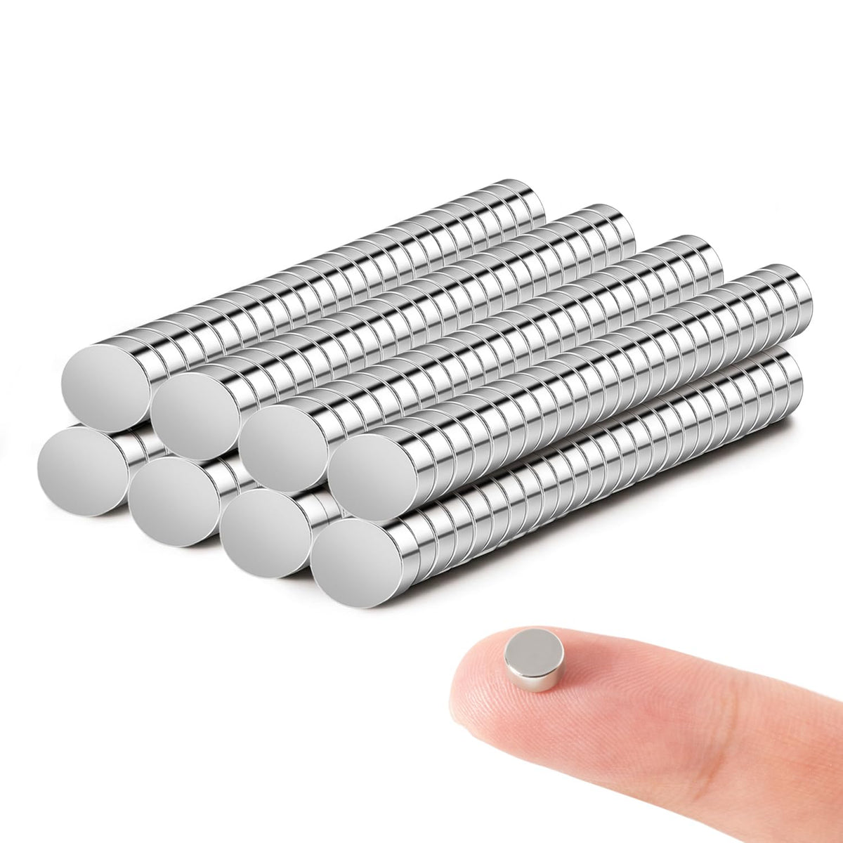 Rhinocats small round magnets 6x3mm ready for DIY crafts and fridge displays.