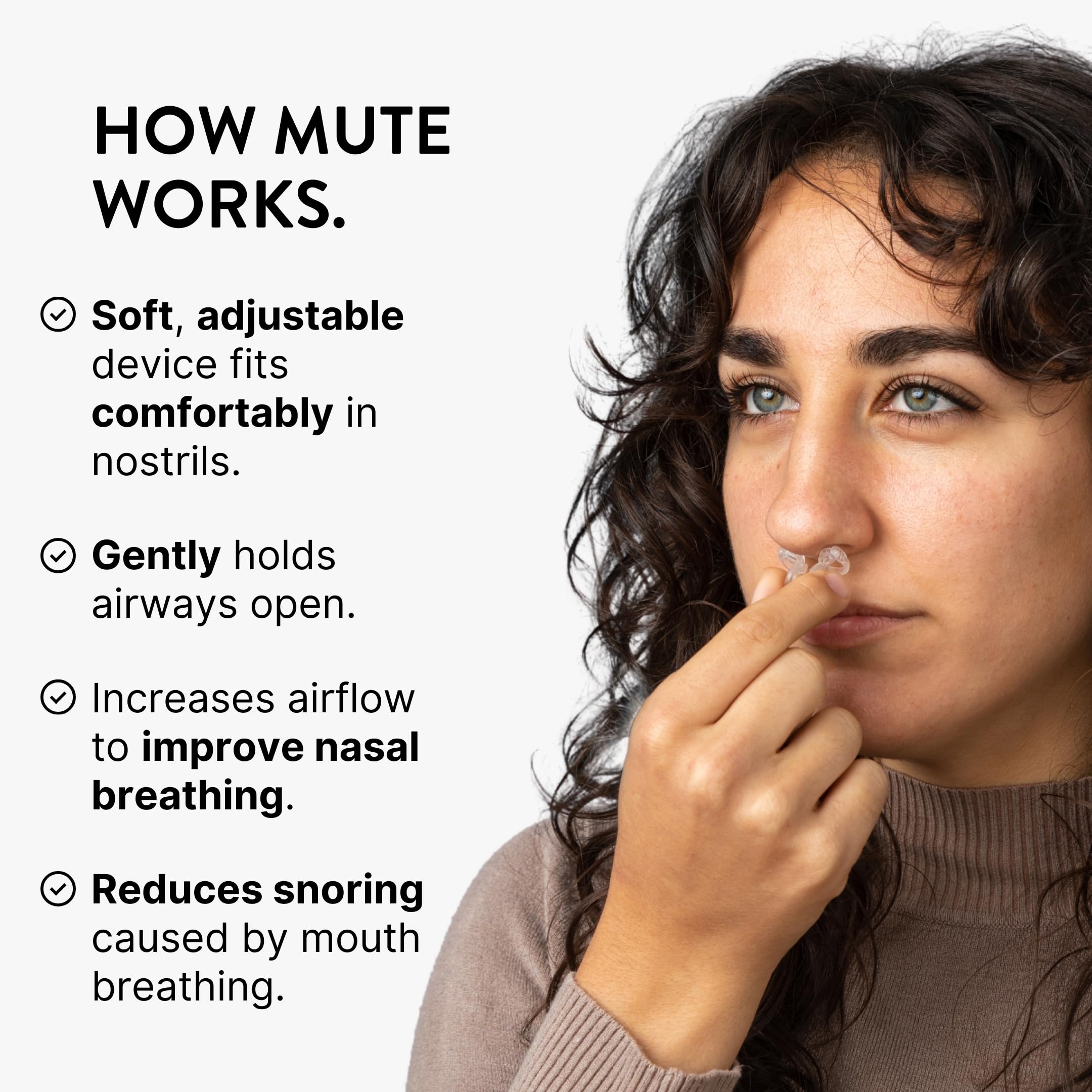 Rhinomed Mute starter-pack visual for finding the right size
