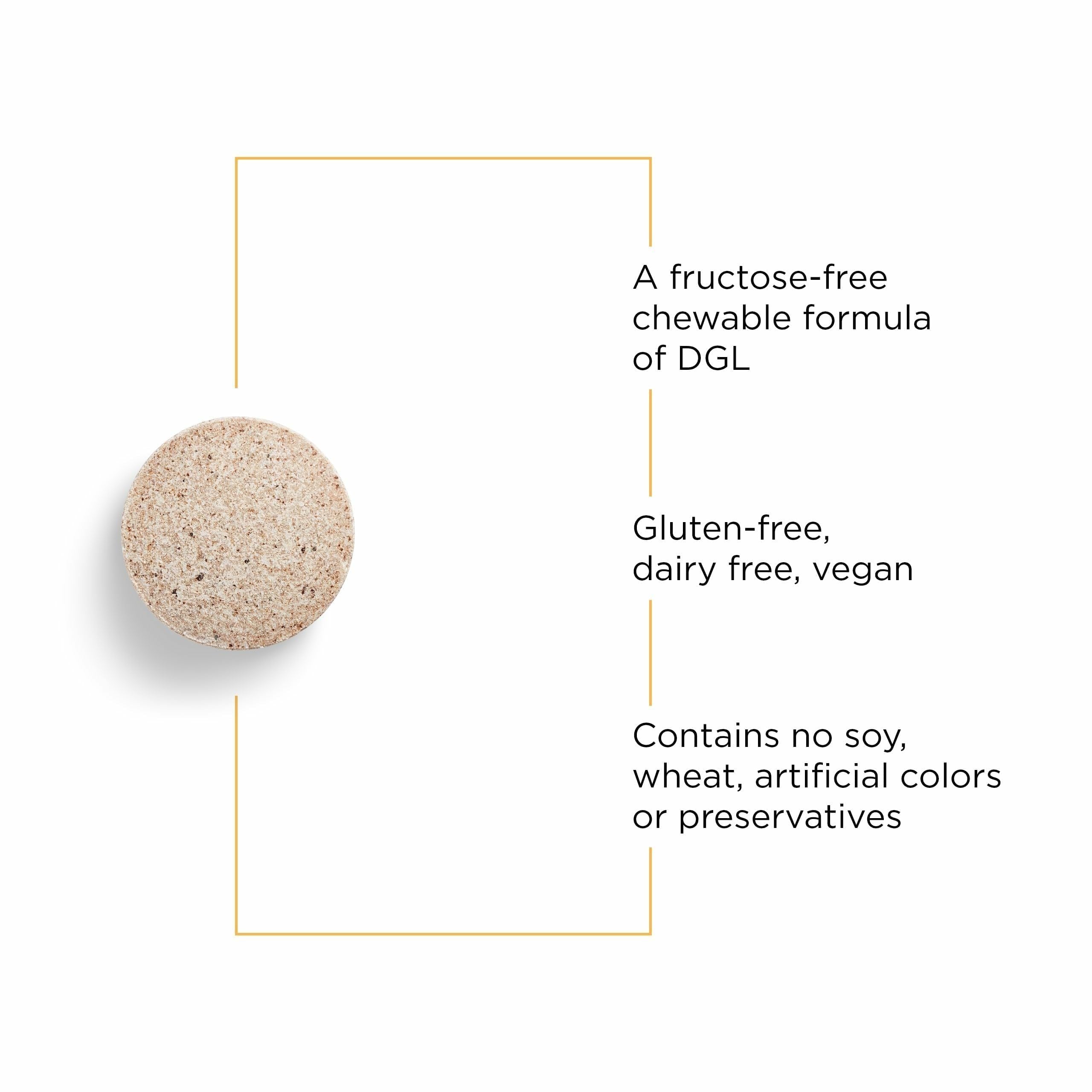 Rhizinate fructose-free ingredients label emphasizes sugar-free digestive support