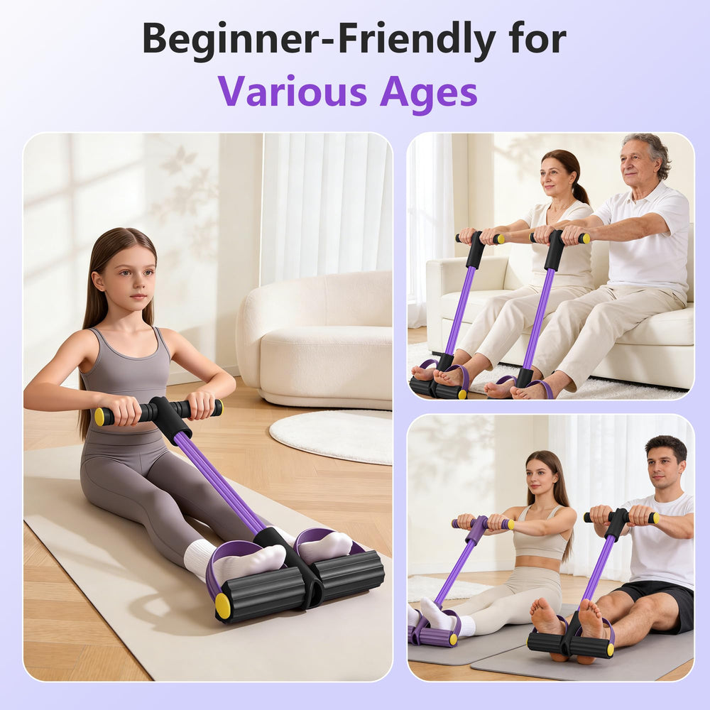 Riawit full-body workouts targeting abs, waist, arms, and legs.