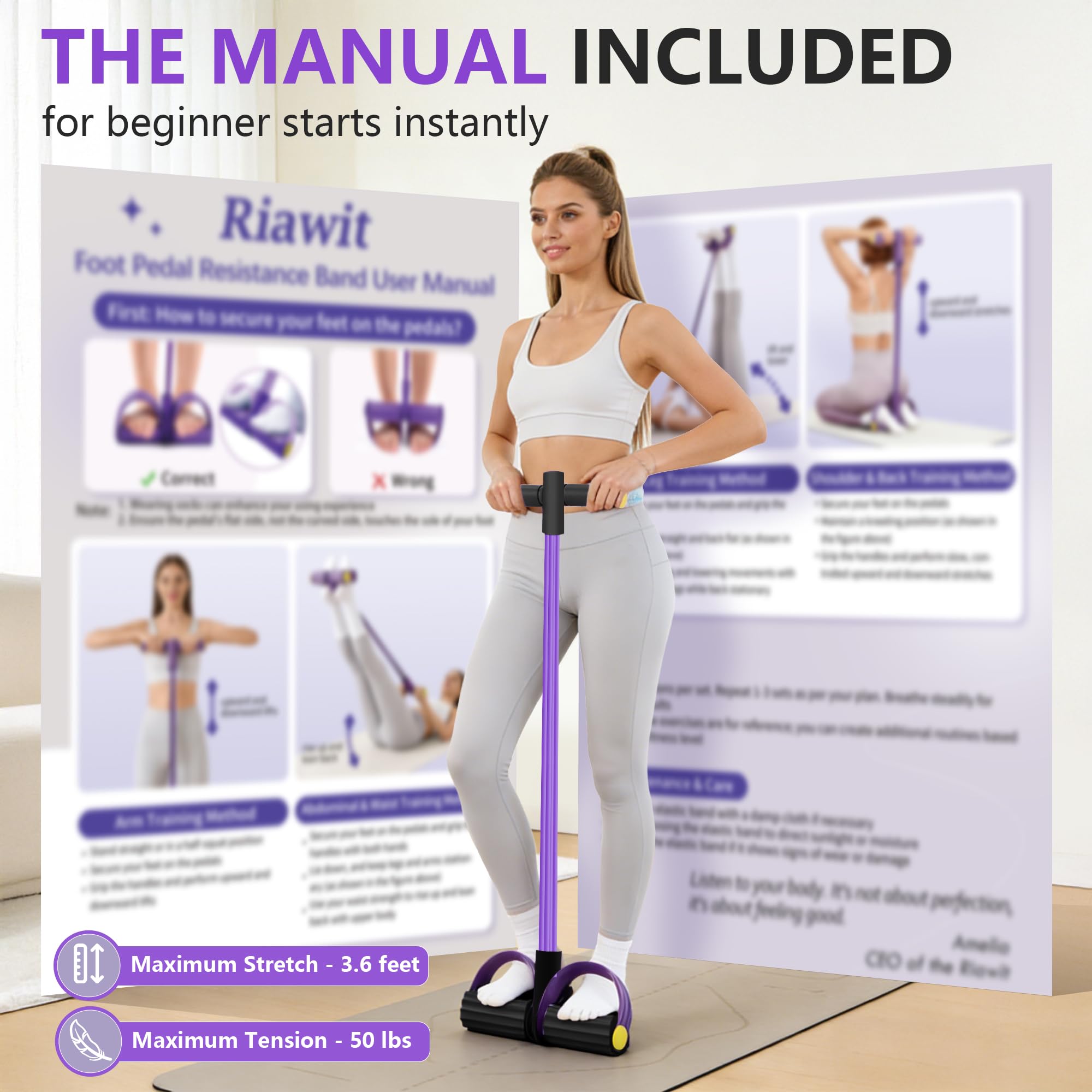 Riawit portable workout device ideal for travel and compact spaces.