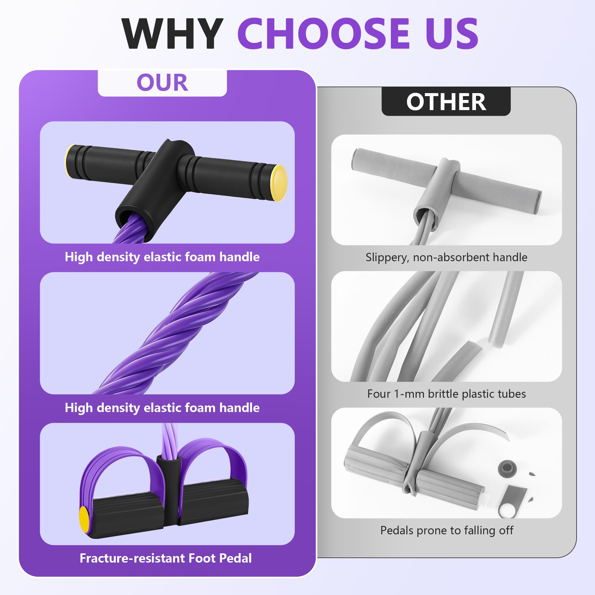 Riawit sweat-resistant handles maintain elasticity through intense routines.