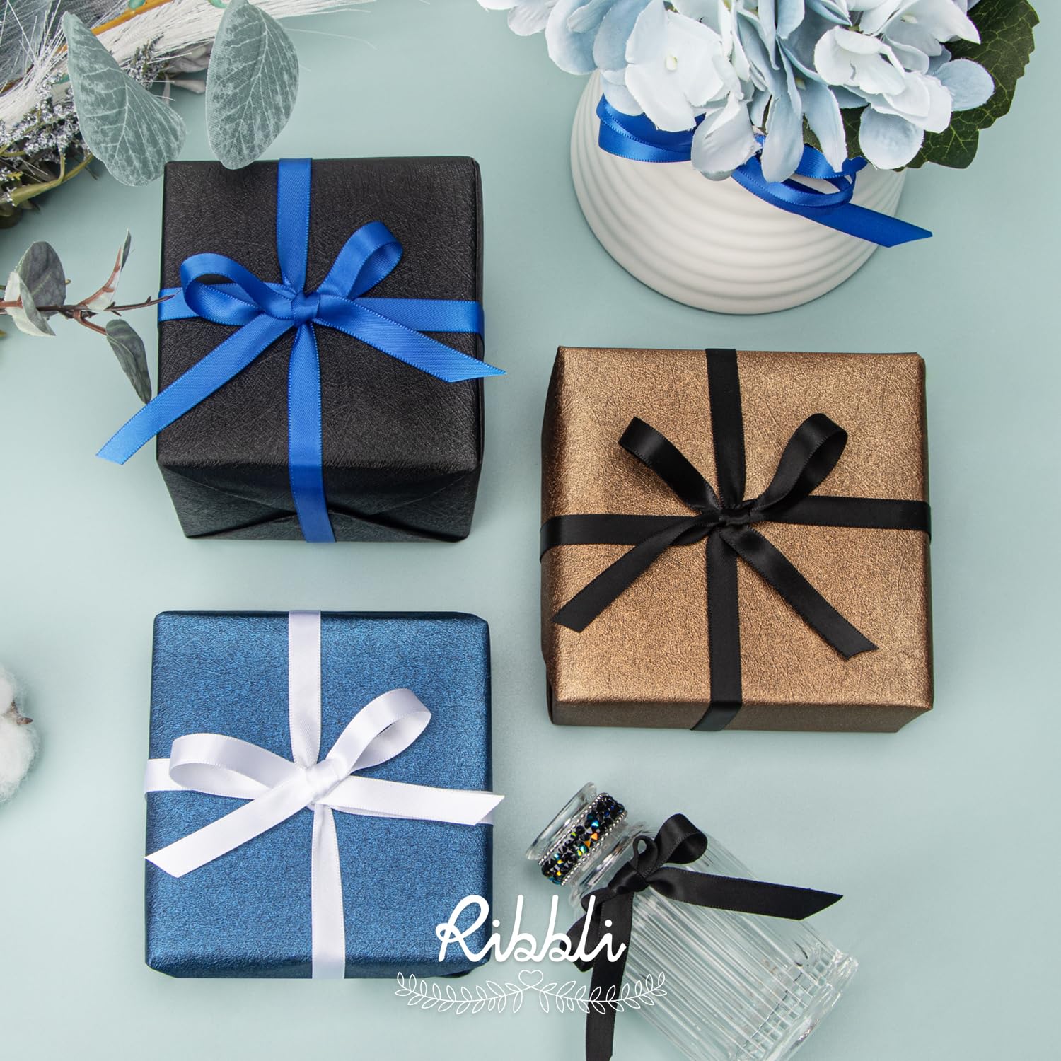 Ribbli ribbon accents baking crafts with a smooth texture and color shine.