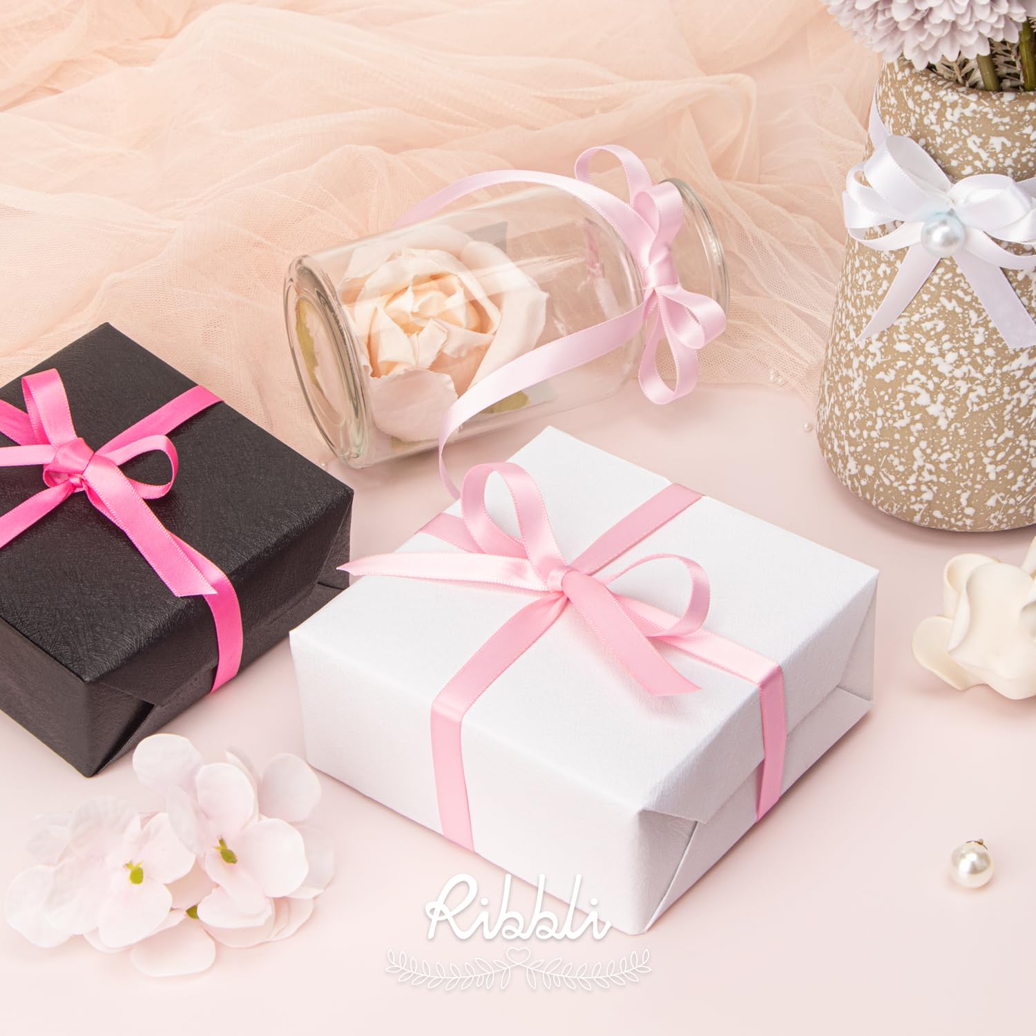 Ribbli ribbon used in party décor for cohesive color accents and easy setup.