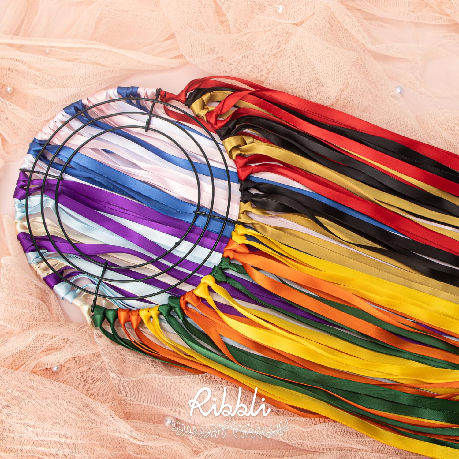 Ribbli satin ribbon ideal for baking crafts and decorative bottle decor