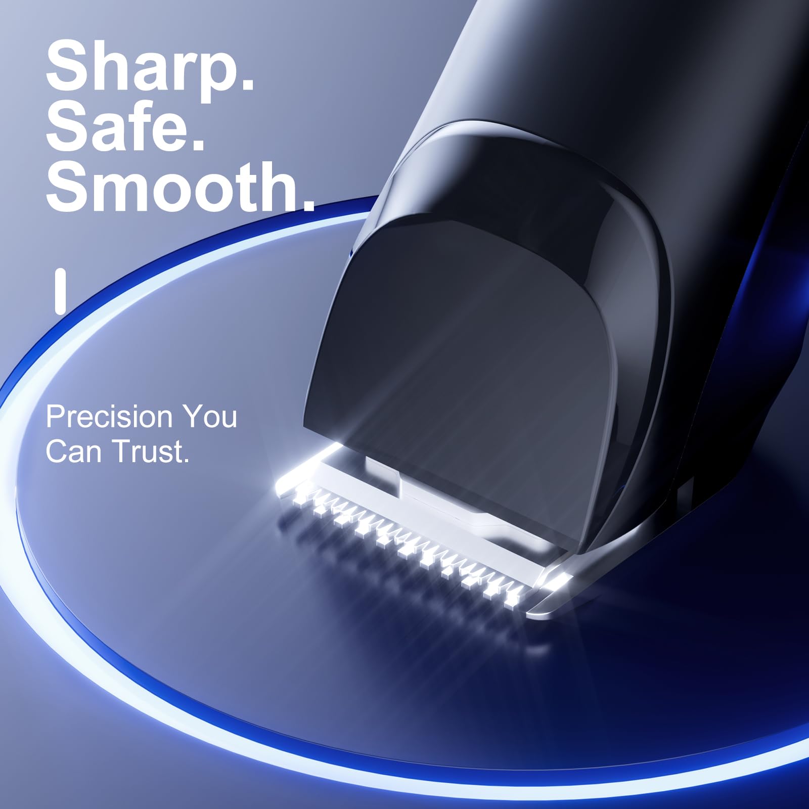 RICAF fast charging provides long runtime for on-the-go grooming