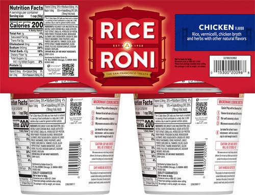 Rice-A-Roni Chicken flavor packaged rice ideal for fast sides.