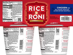 Rice-A-Roni Chicken flavor packaged rice ideal for fast sides.