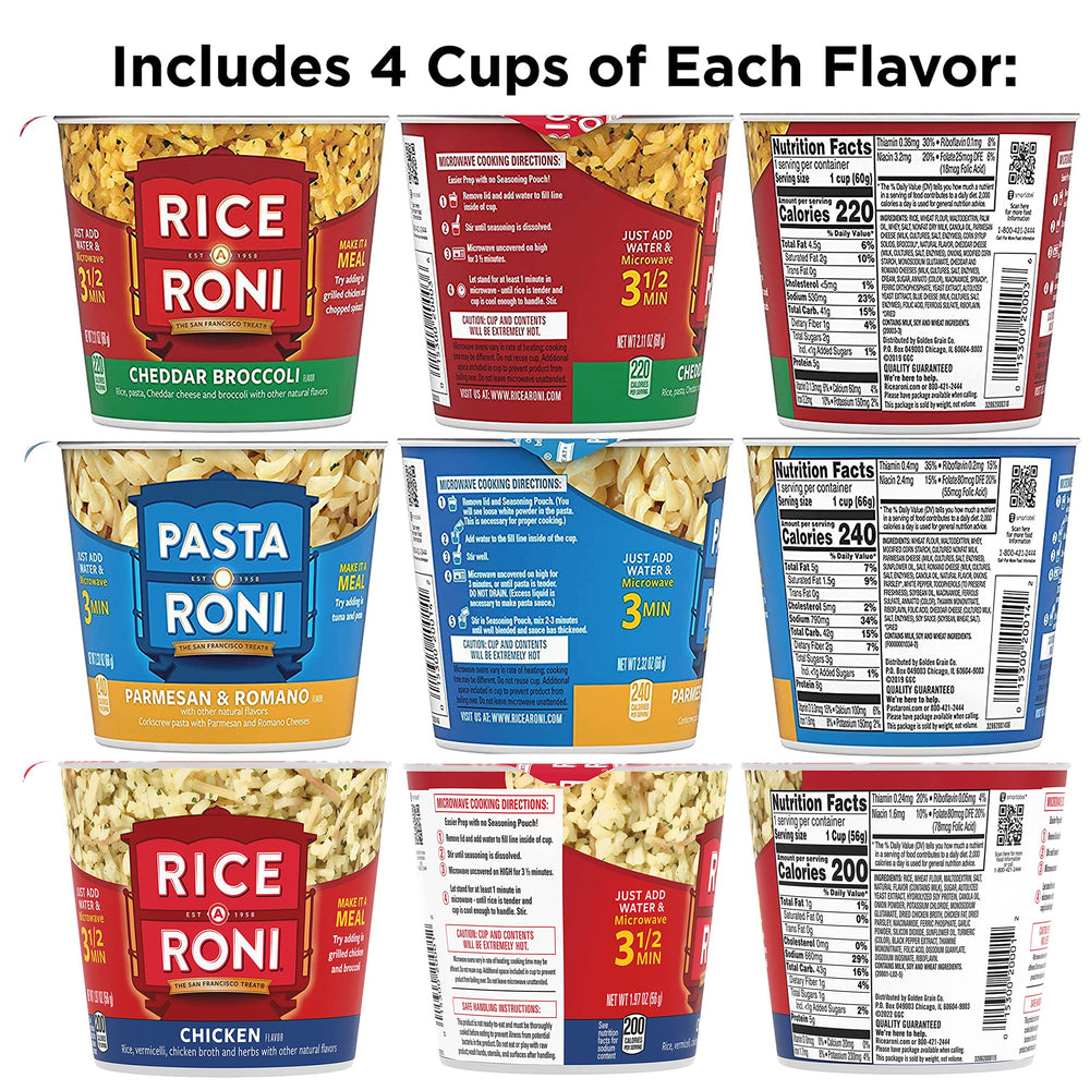 Rice-A-Roni Cups Cheddar Broccoli flavor microwave-ready cup for busy days
