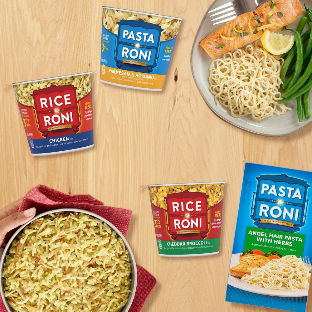 Rice-A-Roni Cups creamy broccoli cheddar flavor enhances weeknight dinners