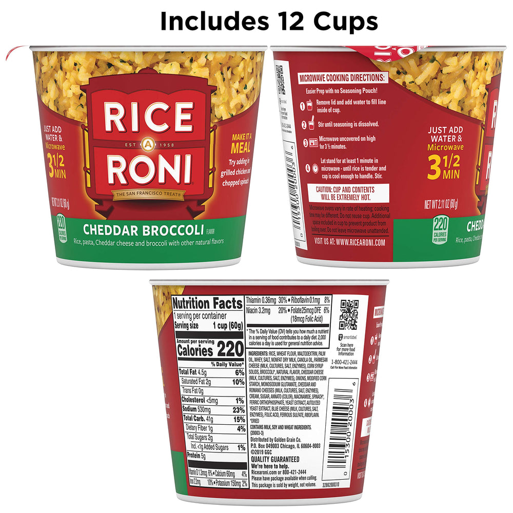 Rice-A-Roni Cups single-serve cup ideal for busy days at home or work