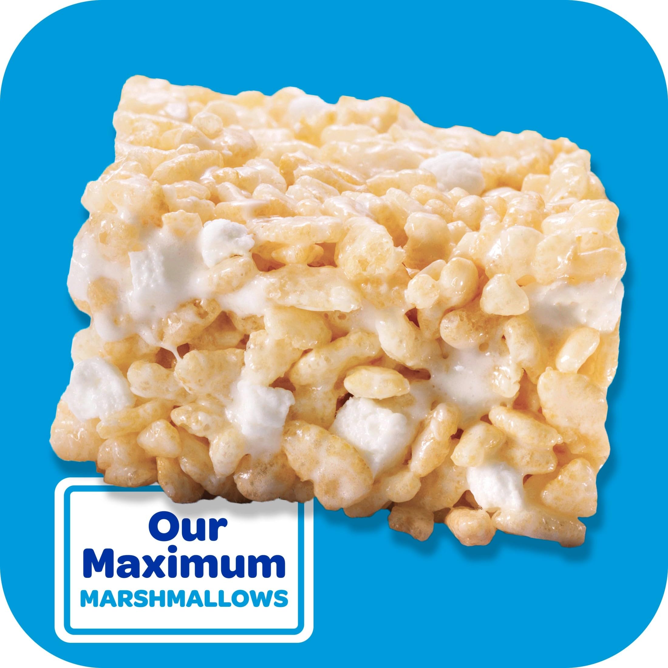 Rice Krispies Treats Homestyle bar out of wrapper demonstrates grab-and-go convenience