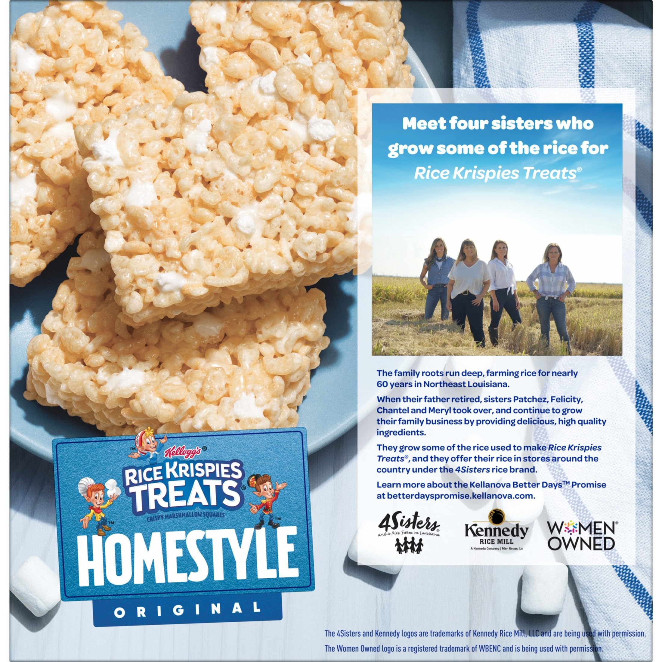 Rice Krispies Treats Homestyle lunchbox idea with bar ready for school day
