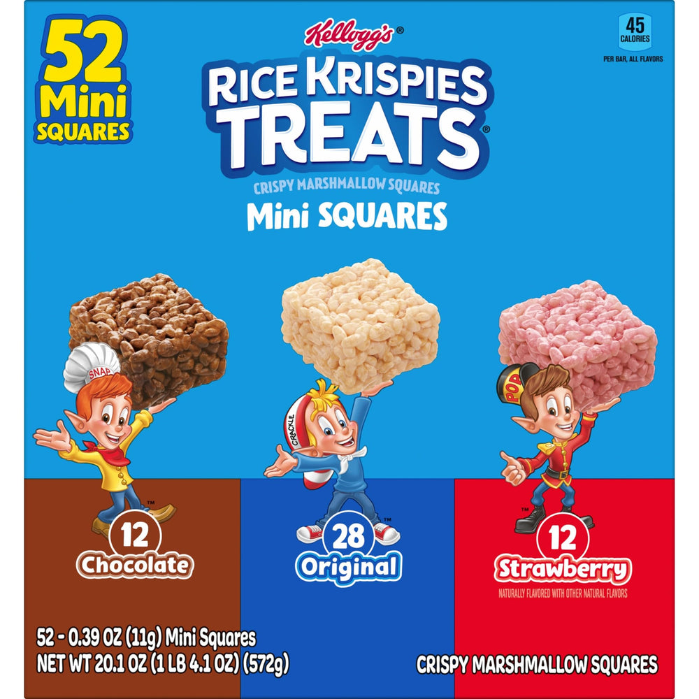 Rice Krispies Treats in a lunchbox, ready for school lunch