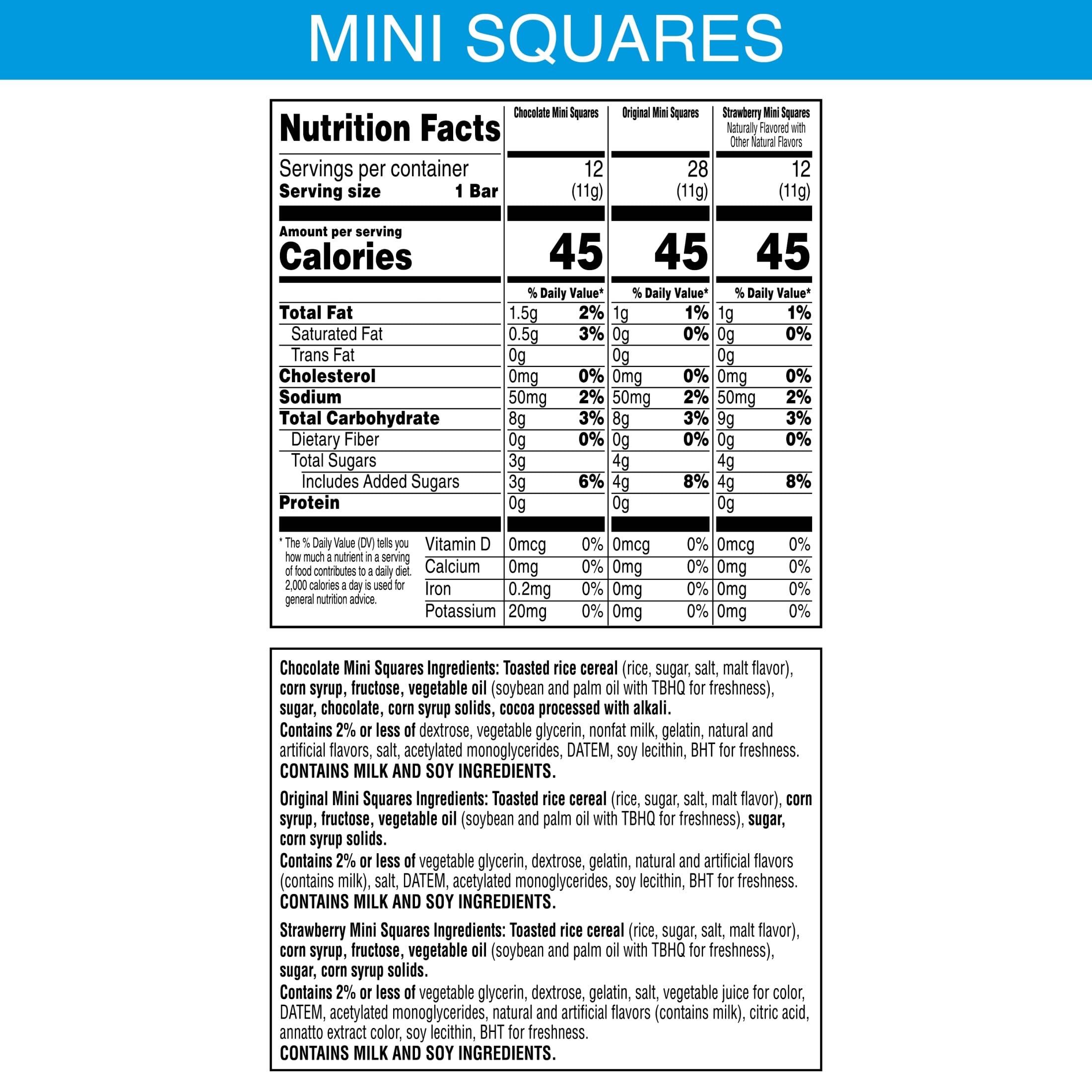 Rice Krispies Treats Original bar close-up, marshmallow center