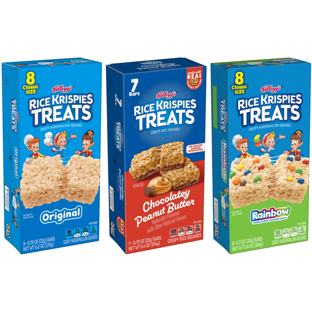 Rice Krispies Treats twenty-three bars pack for family sharing and portability.