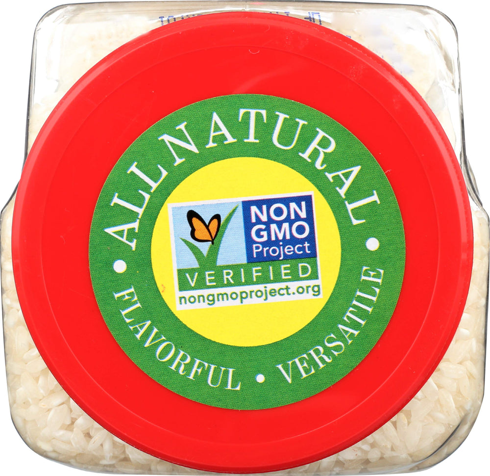 RiceSelect Arborio Rice BPA-free jar supports safe, recyclable packaging.