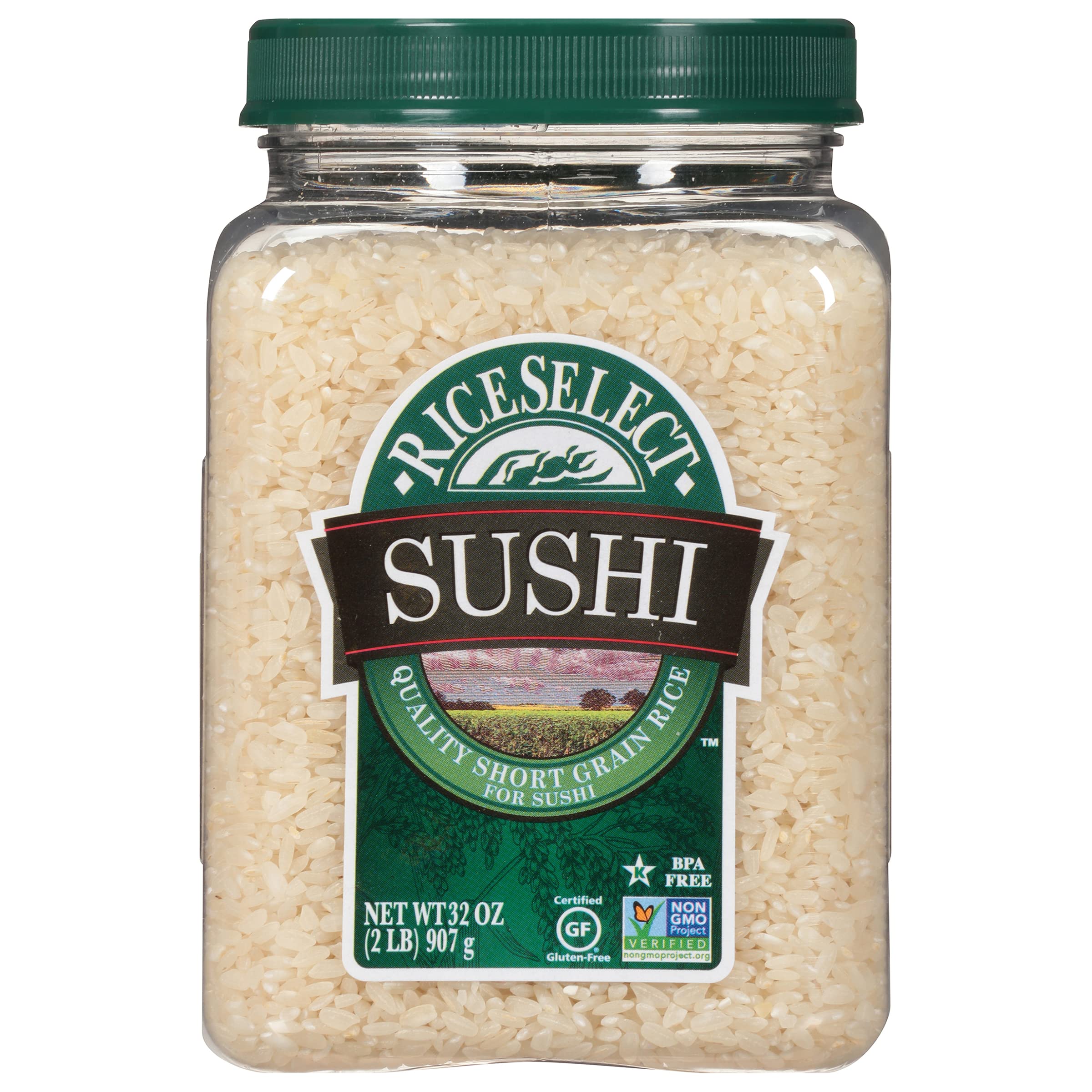 RiceSelect sushi rice in a bowl with glossy grains ideal for rolls
