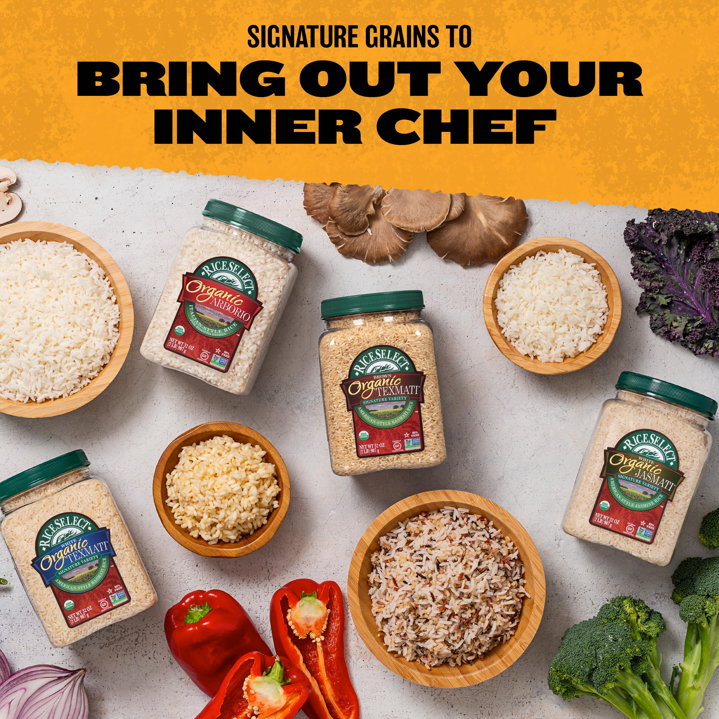 Serving RiceSelect Texmati Brown Rice as a versatile base for salads and casseroles.