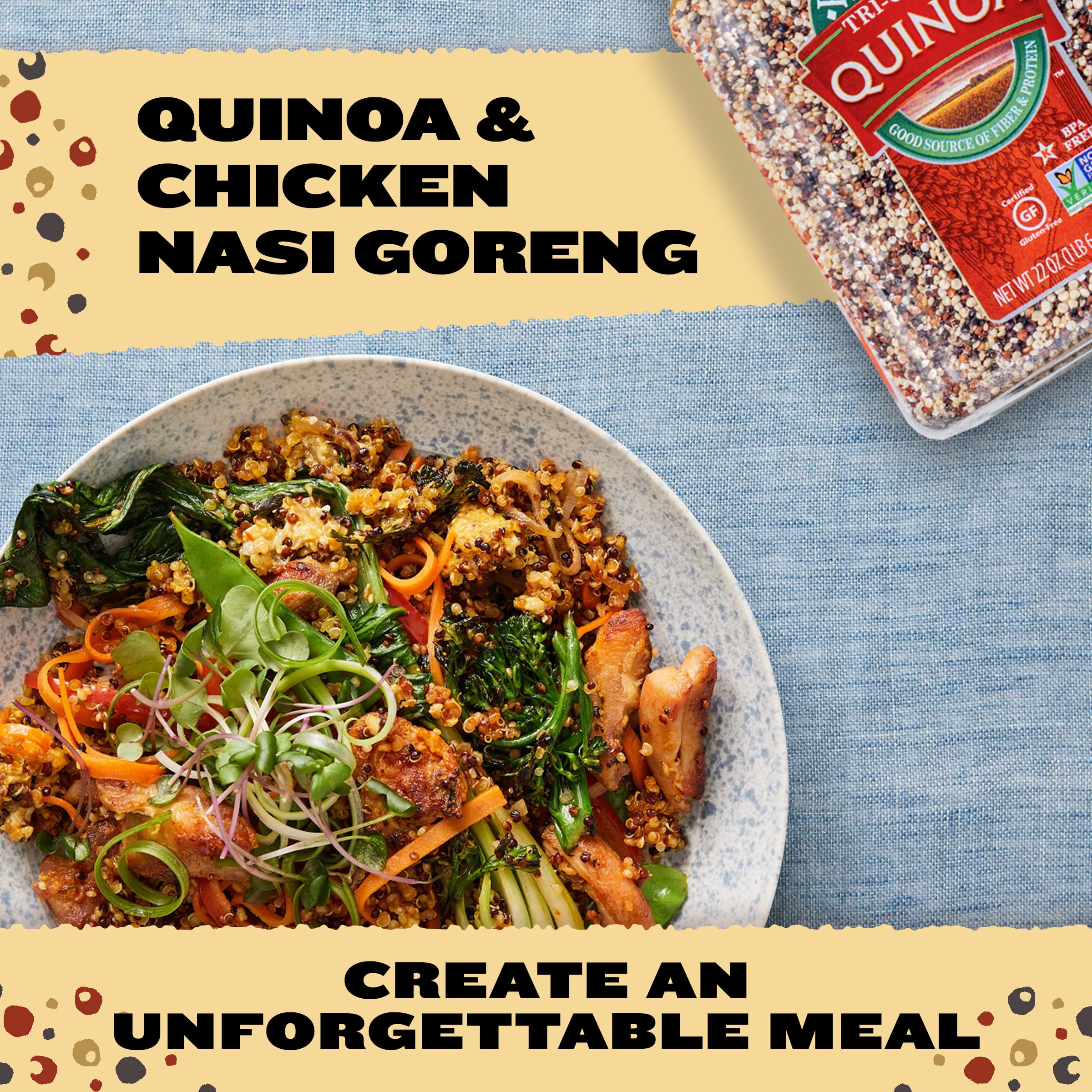 RiceSelect Tri-Color Quinoa cooking steam captures fluffy, nutty aroma ideas