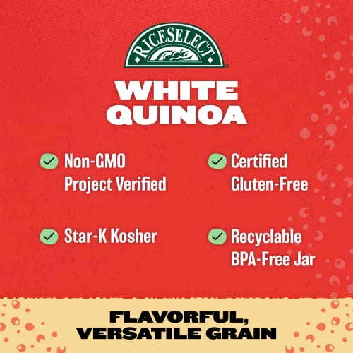 RiceSelect White Quinoa cooked fluffy bowl, ideal for bowls and salads