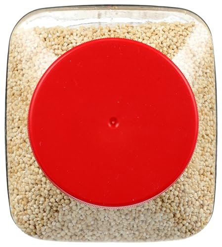 RiceSelect White Quinoa packaging back, shows directions and BPA-free jar