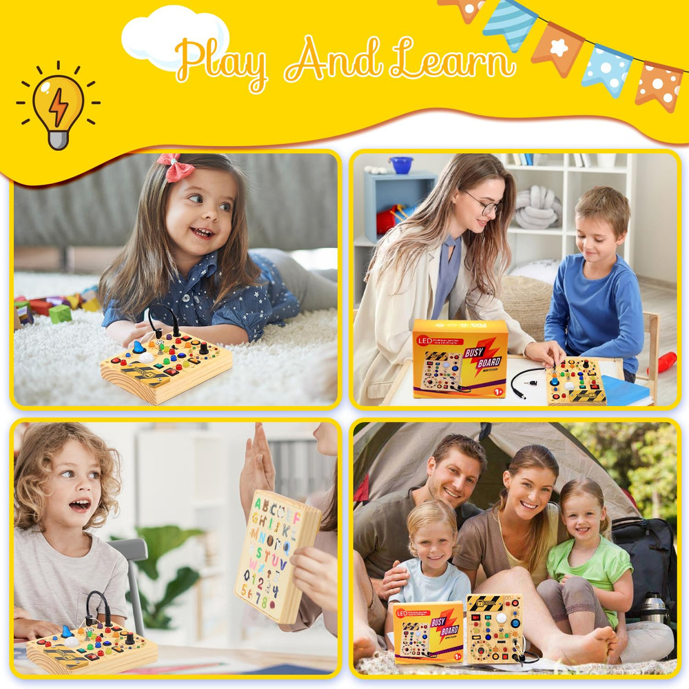 RichBoy Busy Board gift-ready Montessori toy for milestones and holidays
