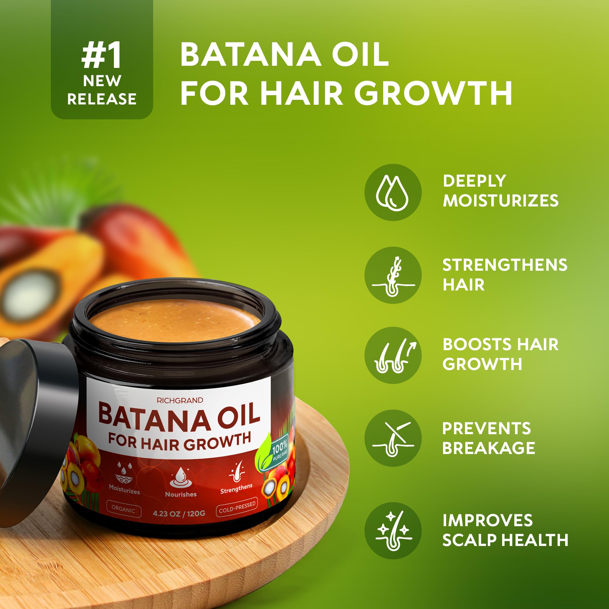 Scalp massage with RichGRAND Batana Oil for healthy roots