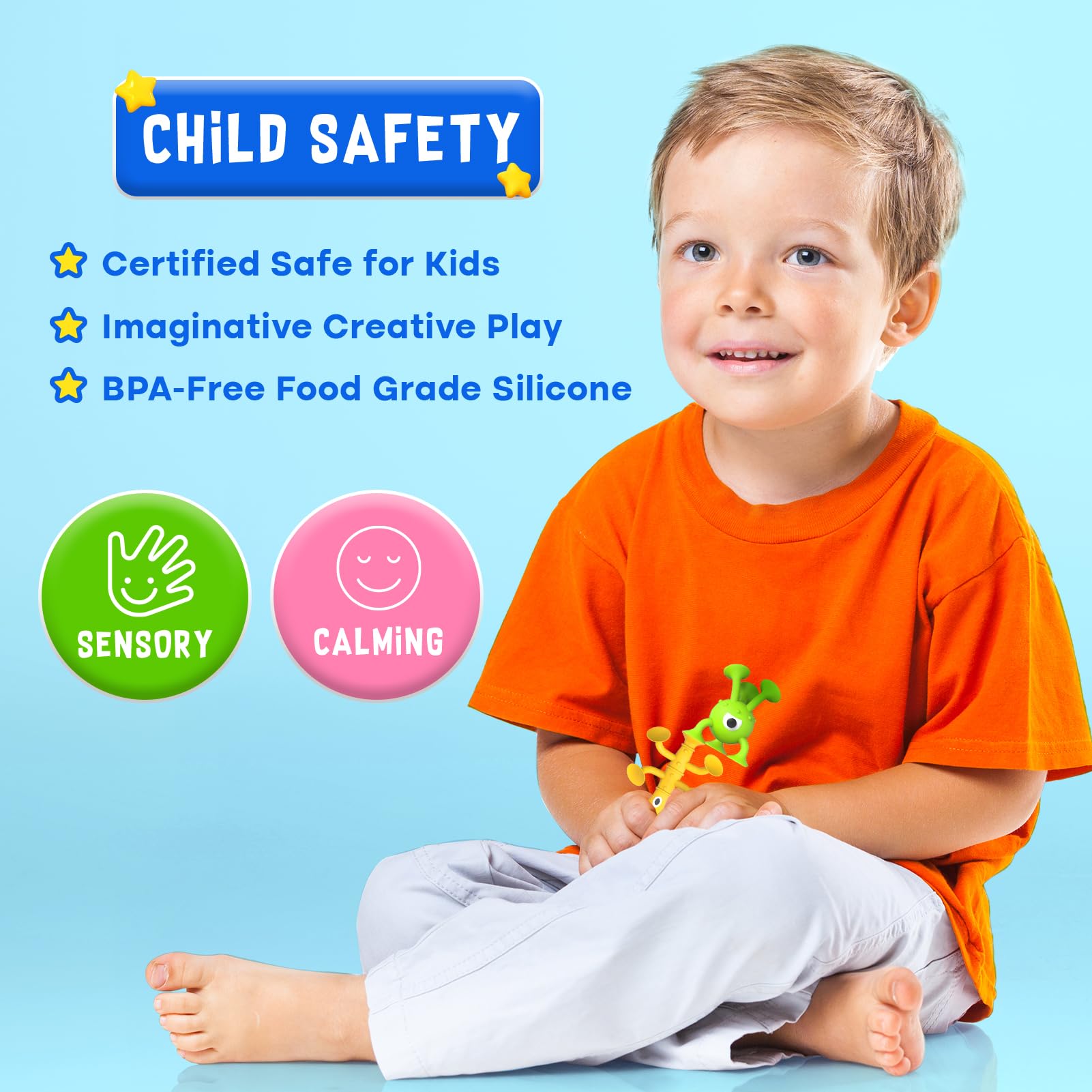 Richtim travel-friendly bath toy pack is easy to take on trips.