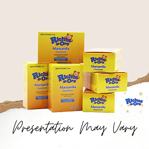 Ricitos de Oro chamomile bars side view showing gentle cleansing for delicate skin