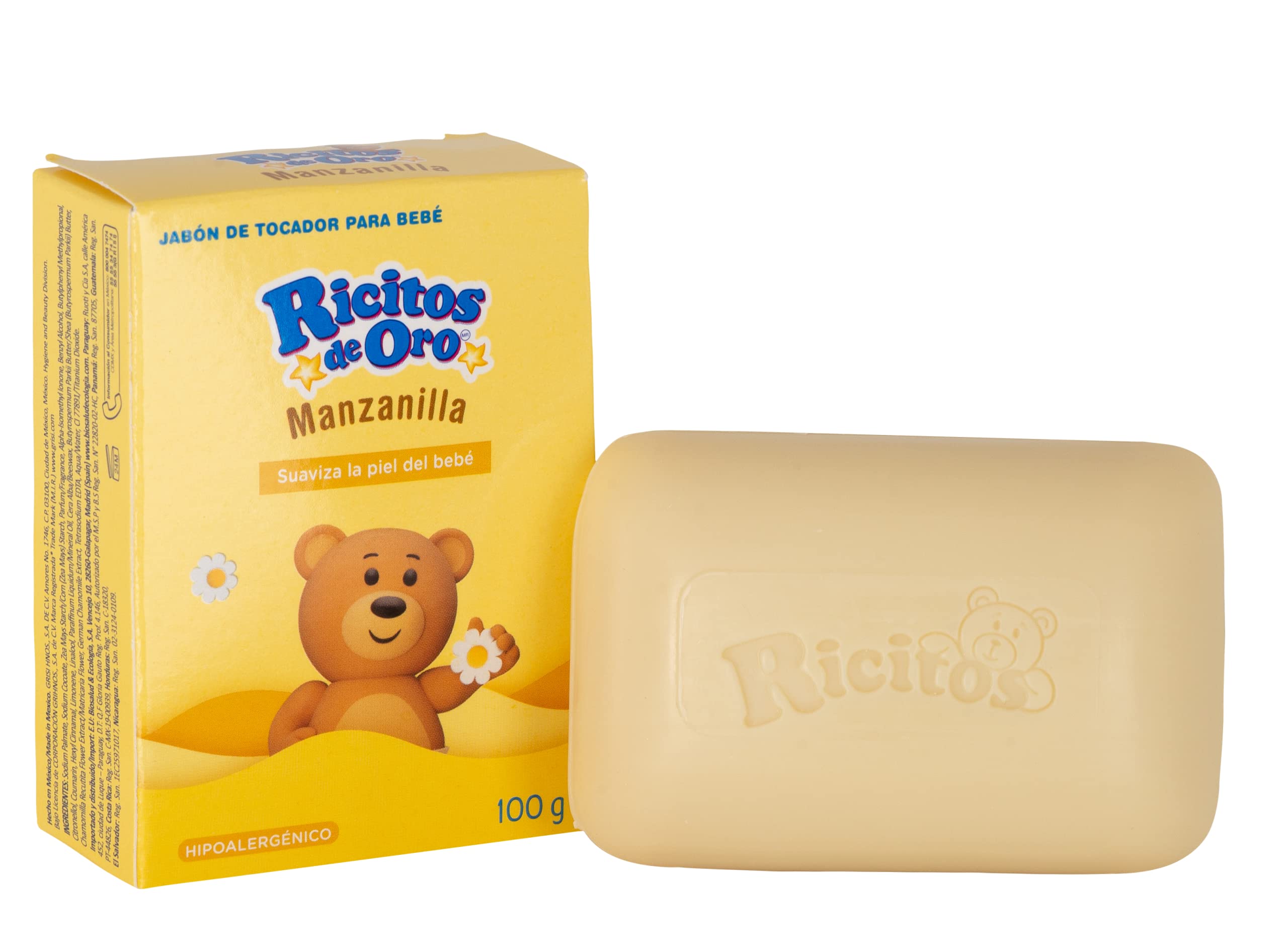 Ricitos de Oro chamomile soap wrapping bar for gift-ready packaging
