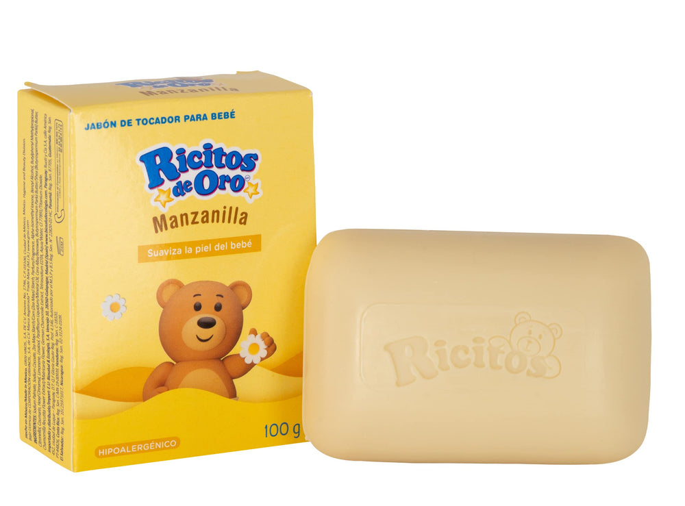 Ricitos de Oro chamomile soap wrapping bar for gift-ready packaging