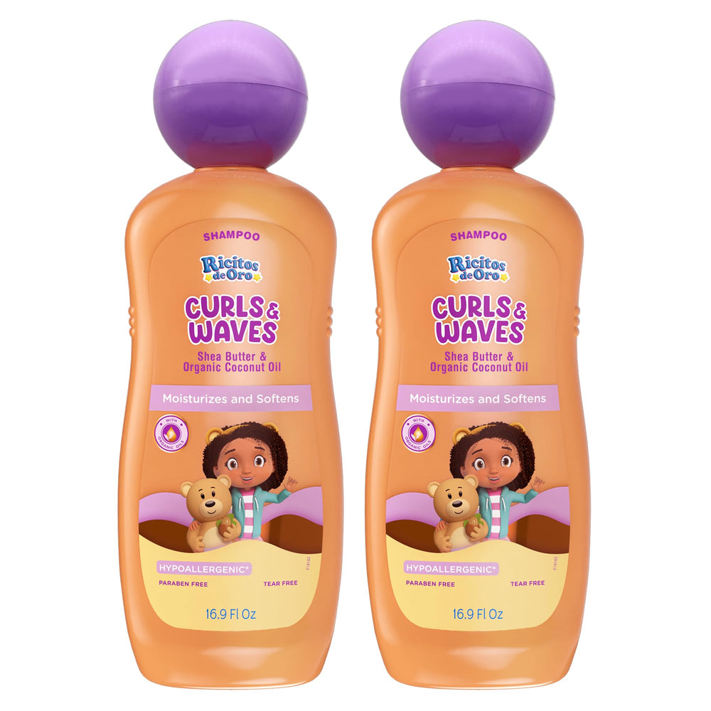Ricitos de Oro Curls & Waves bottle pour highlights gentle curl-defining cleansing