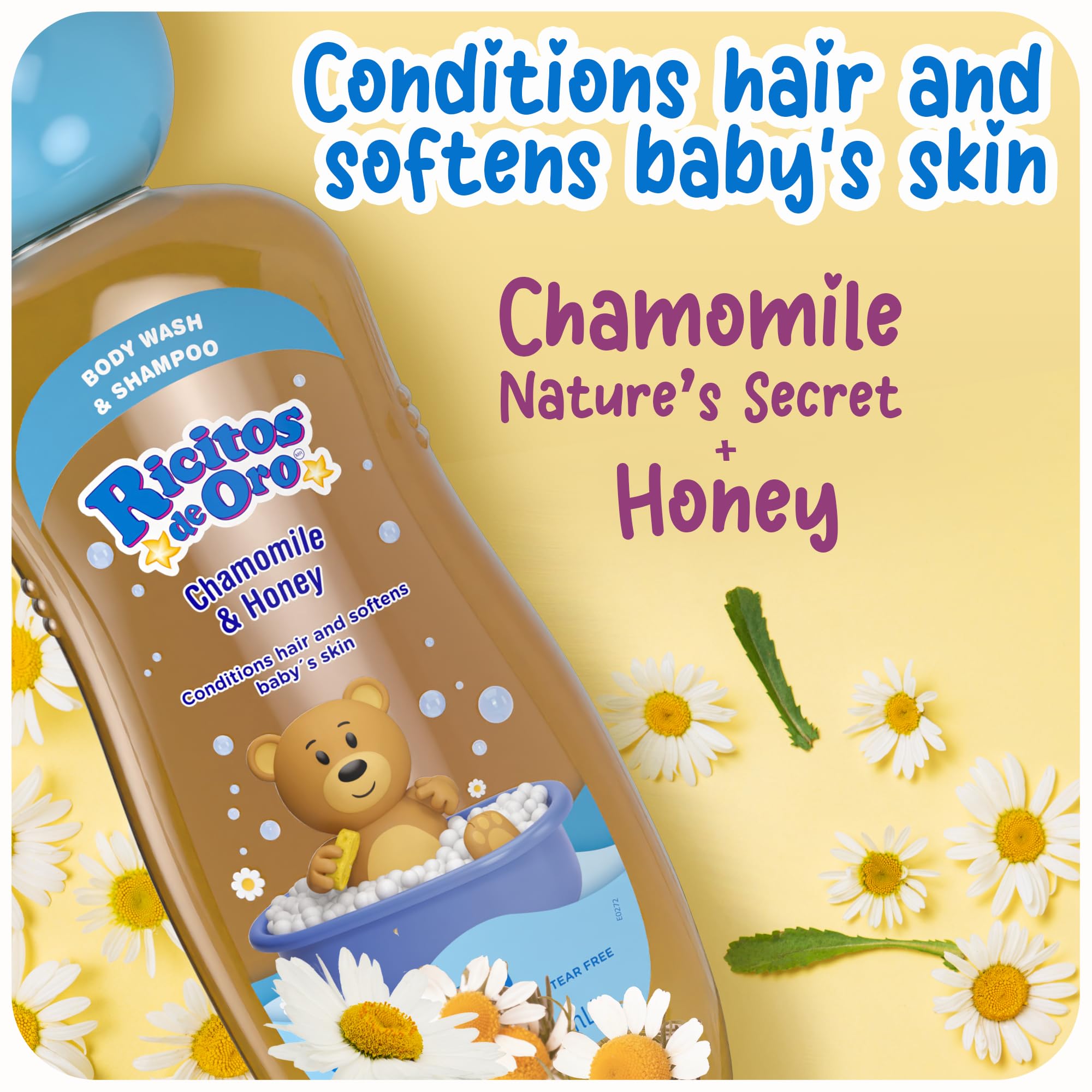 Ricitos de Oro hypoallergenic bottle supports daily gentle cleansing