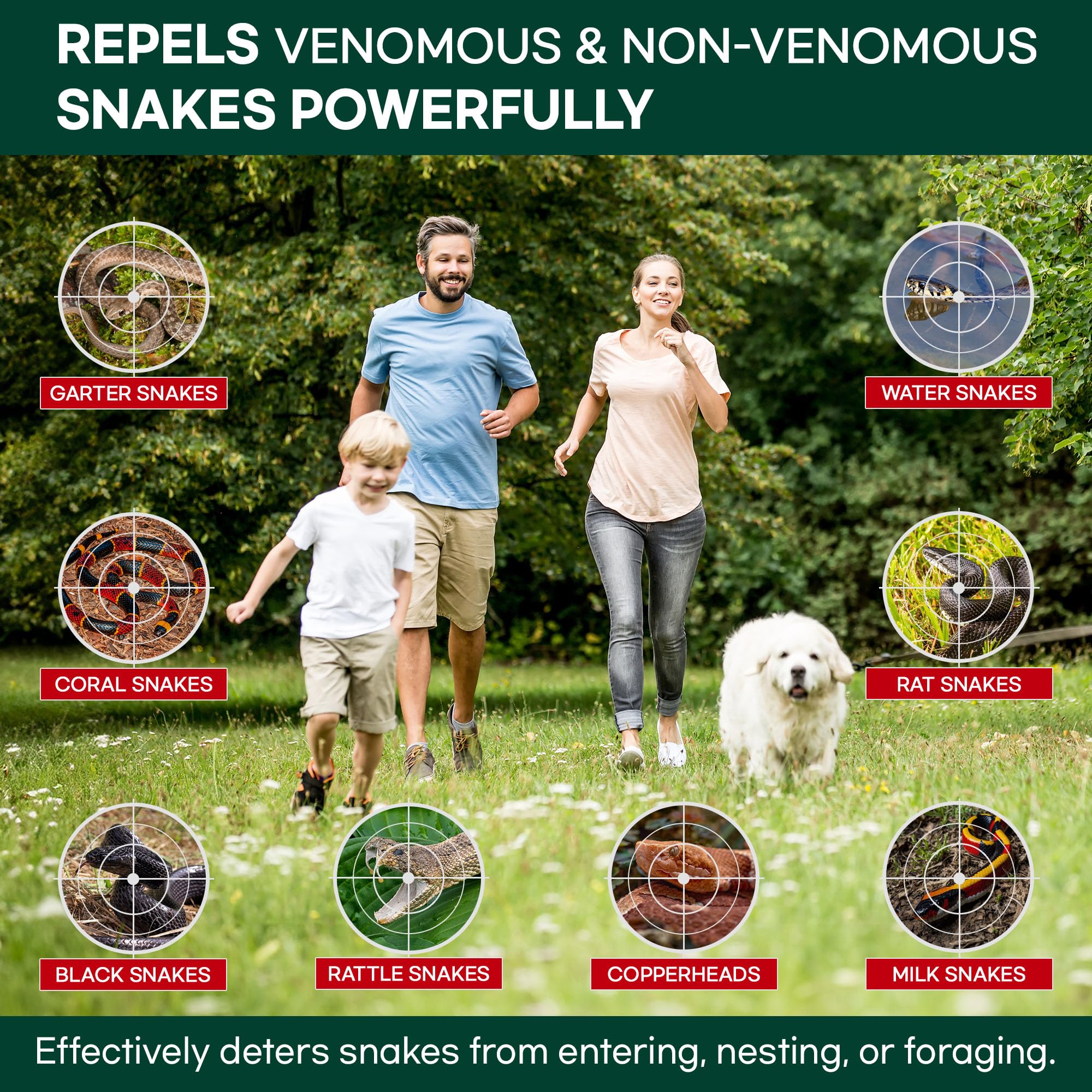 Rictex repellent pouch packaging for natural deterrent use