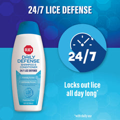 RID Daily Defense conditioner bottle highlights hair-friendly daily care