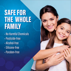 RID Daily Defense ingredient list closeup featuring lice defense components